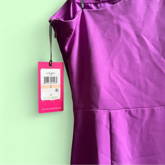 NWT Vince Camuto One Shoulder High/Low Gown - Picture 11 of 11